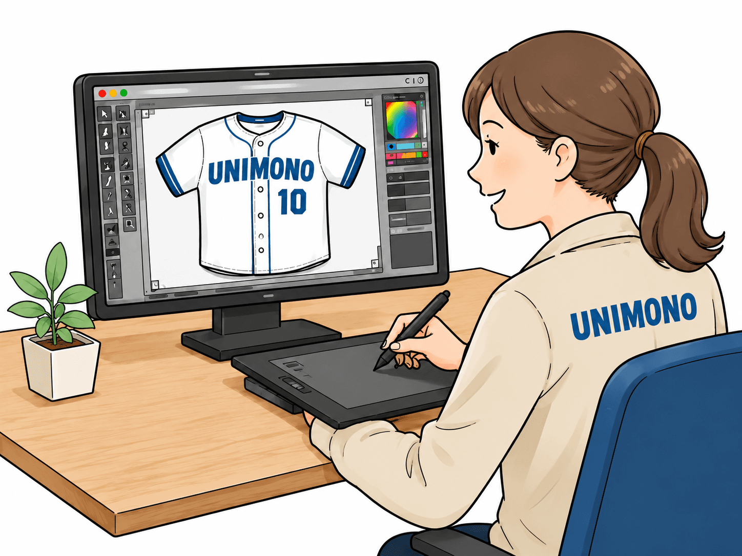 デザイン制作のイラスト